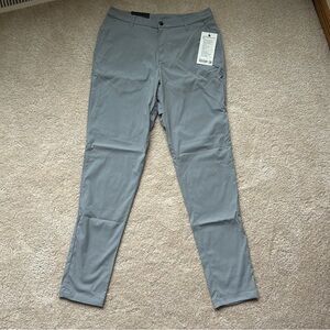LULULEMON NWT MENS GRAY GOLF PANTS COMMISSION 32 x 34